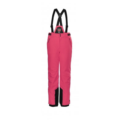 Killtec Winter Ski Pants KSW 77 (waterproof, breathable, PFC-free, snow guard, edge protection) neon pink Kids Girls